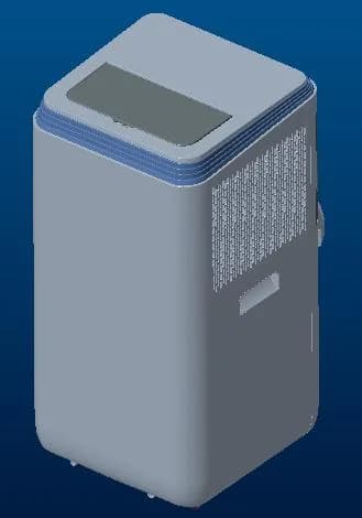 Single-duct portable air conditioner, 3.5 kW